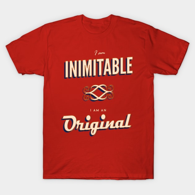 Aaron Burr Wait For It I Am Inimitable T-Shirt by crashboomlove